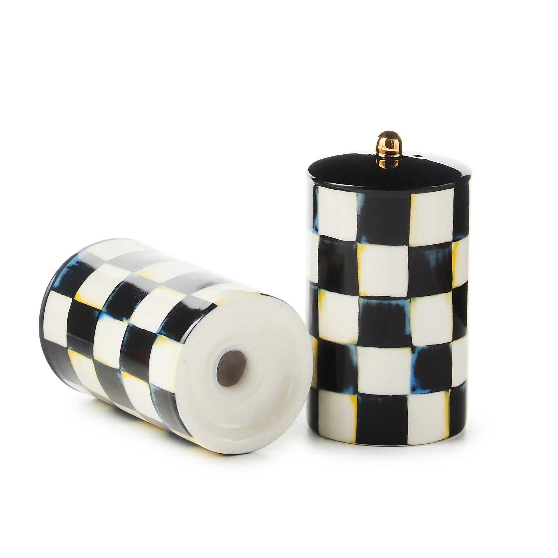 Courtly Check Farmhouse Salt & Pepper Set by MacKenzie-Childs