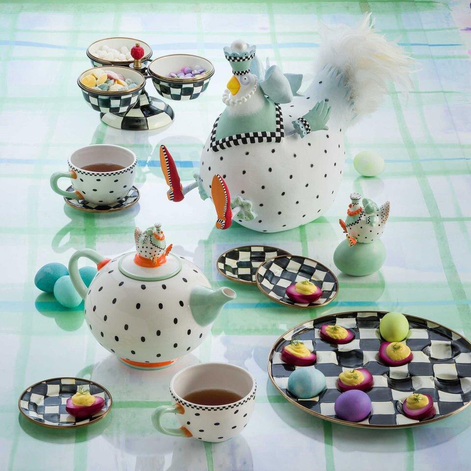 Courtly Check Enamel Triplicity by Mackenzie-Childs