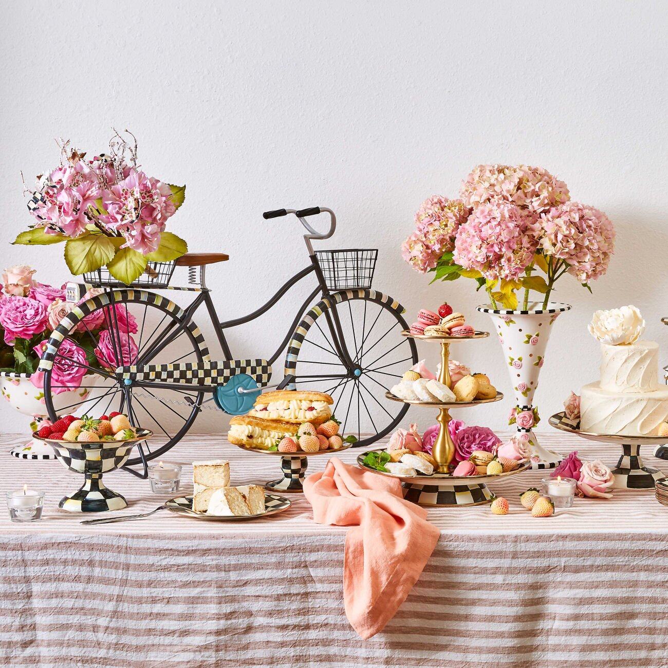 Courtly Check Enamel Compote - Small