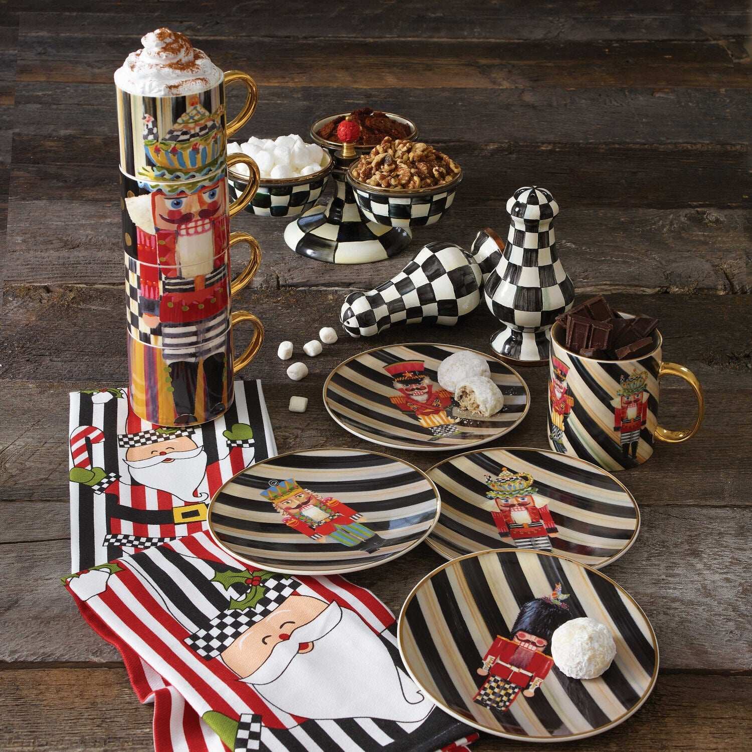 Courtly Check Enamel Triplicity by Mackenzie-Childs