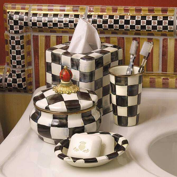 Courtly Check Enamel Bath Collection