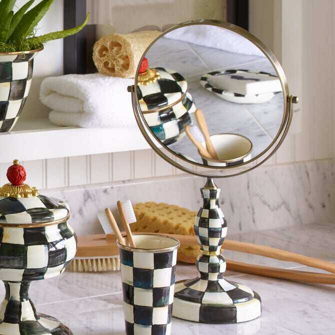 Courtly Check Enamel Bath Collection
