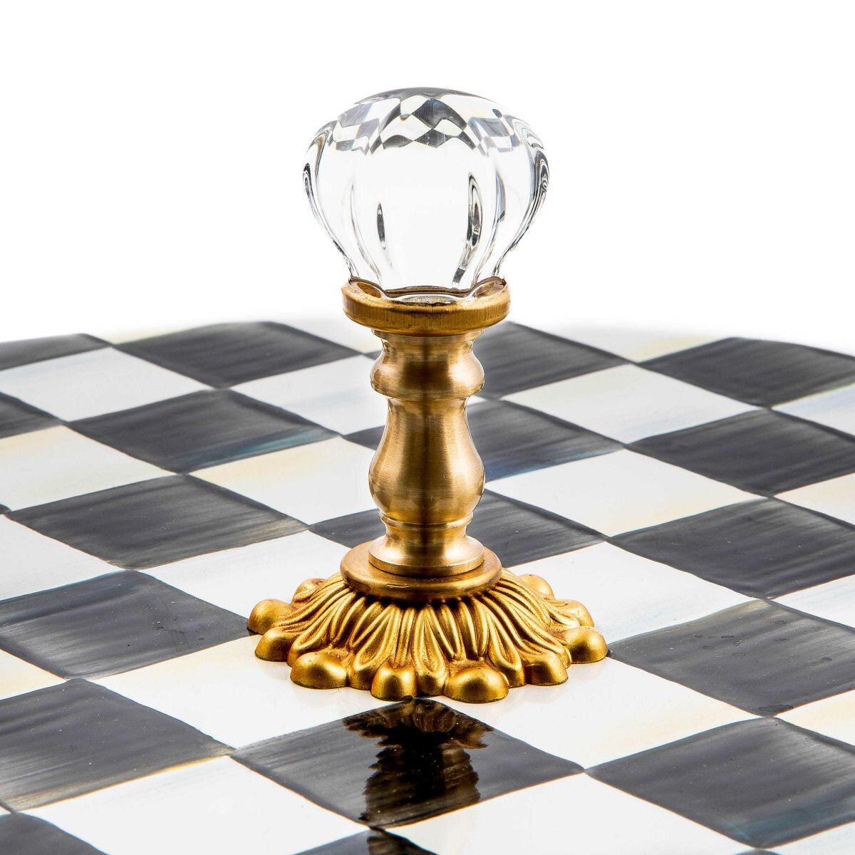 Courtly Check Enamel Cheese Course - Serveware