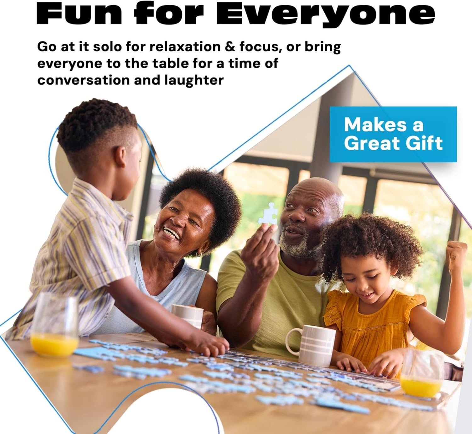 Cinque Terre 1000 Piece Puzzle for Adults - Jigsaw Puzzles - Challenging Italy Coastal Scene with Poster