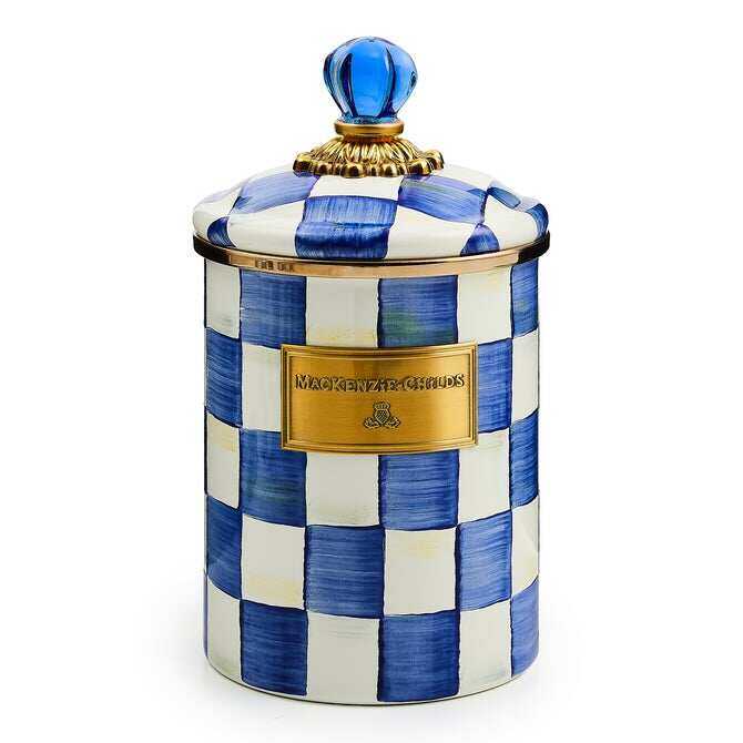 Royal Check Enamel Canisters