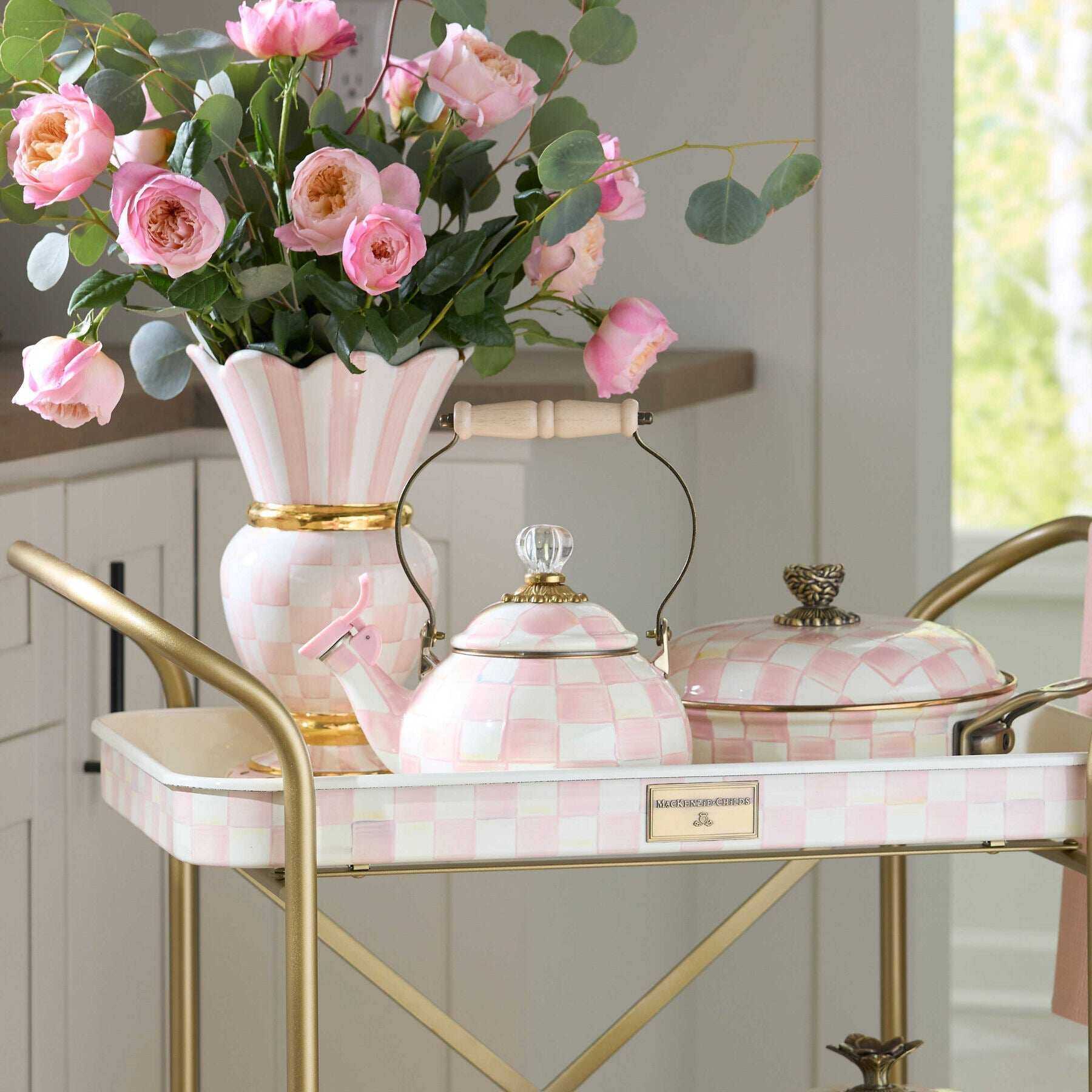 Rosy Check Whistling Tea Kettle by MacKenzie-Childs