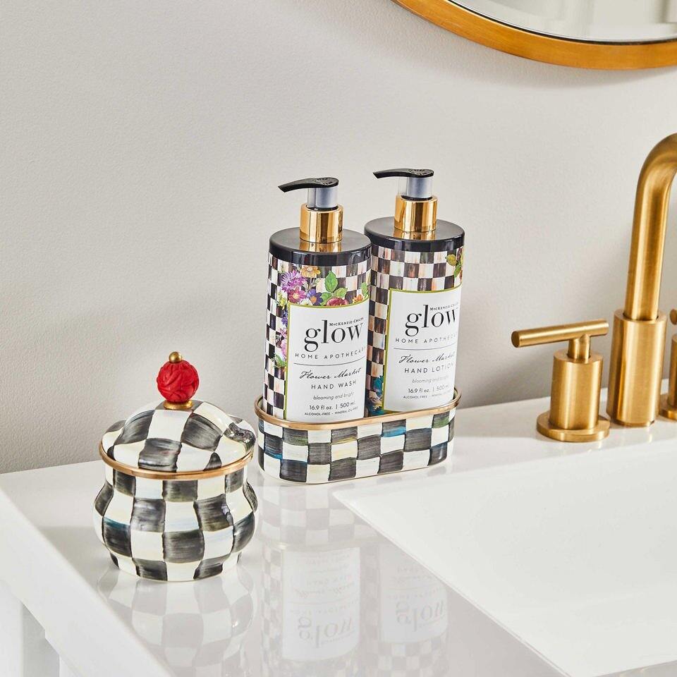 MacKenzie-Childs Courtly Check Lidded Sugar Bowl