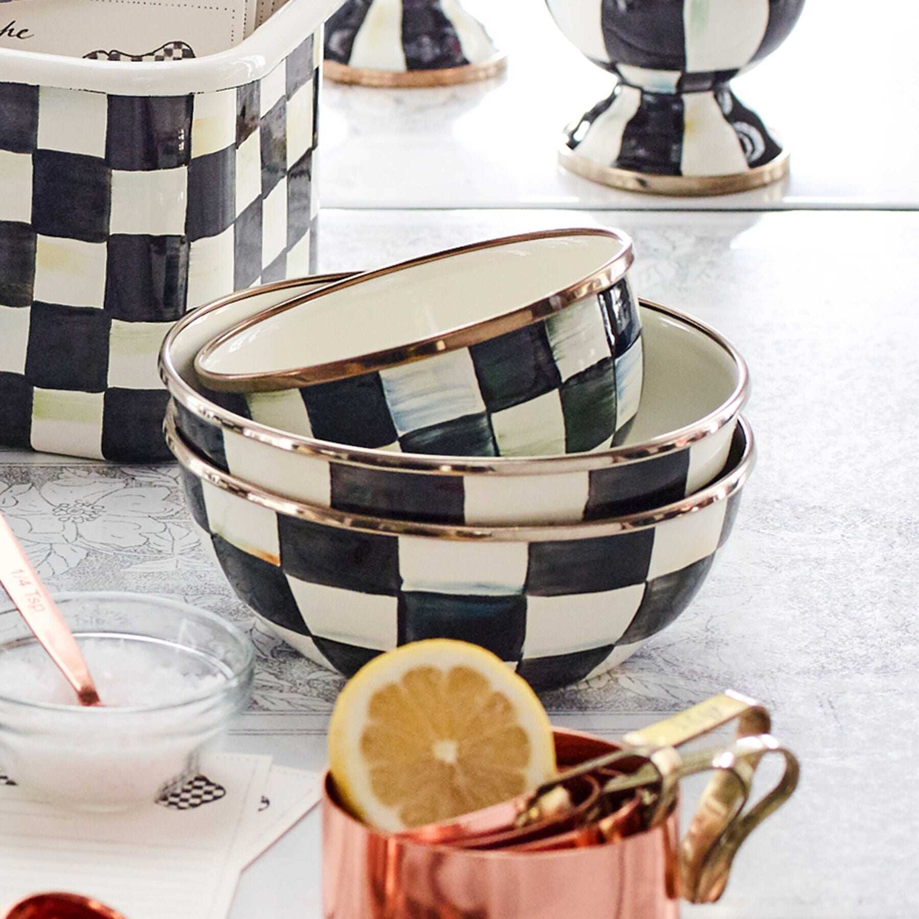 Courtly Check Small Everyday Bowl by MacKenzie-Childs