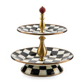 Courtly Check Enamel Two Tier Sweet Stand