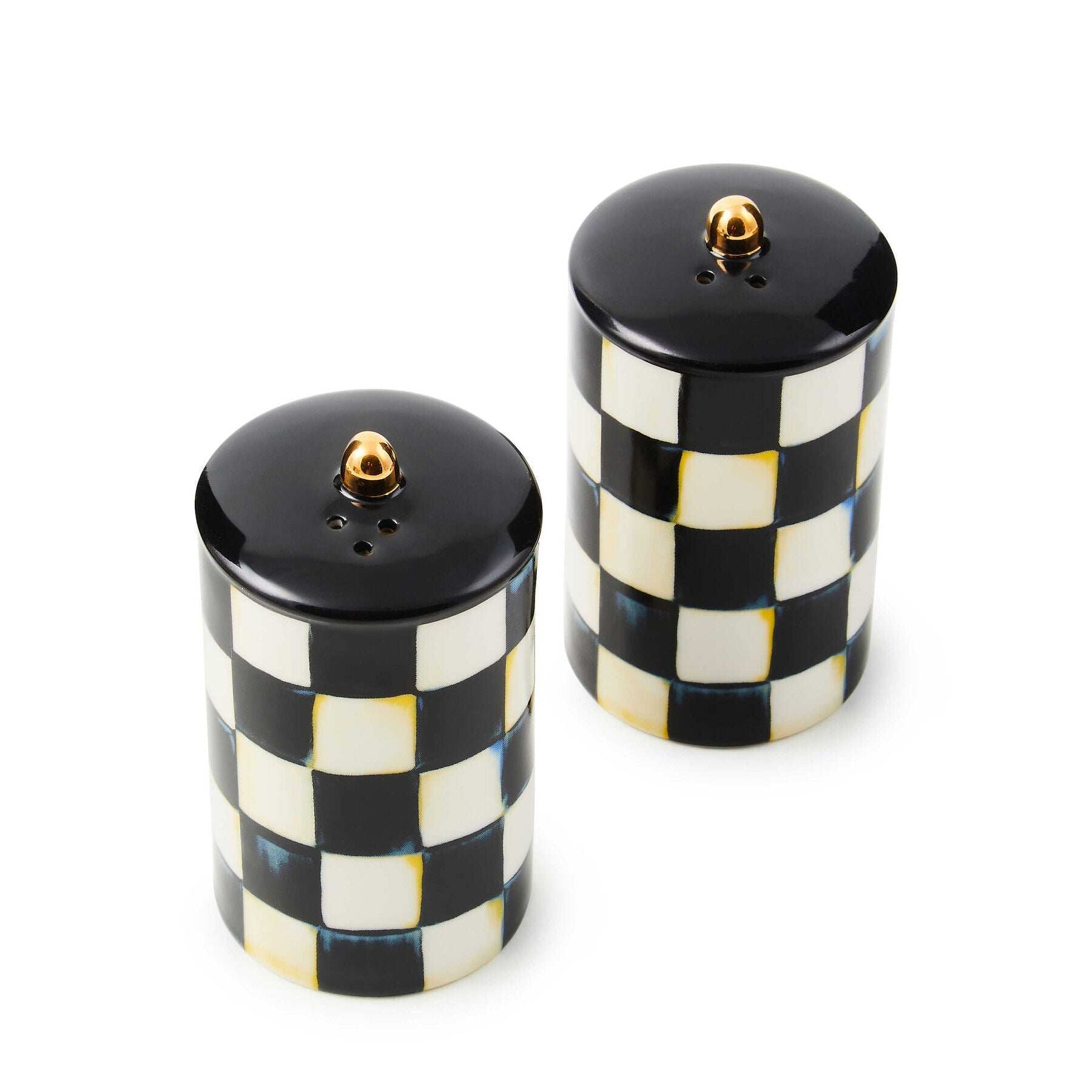 Courtly Check Farmhouse Salt & Pepper Set by MacKenzie-Childs