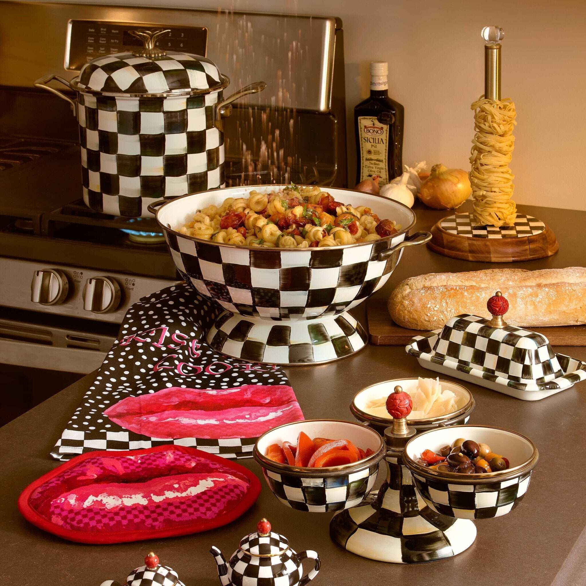 Courtly Check Everything Bowl Large by Mackenzie Childs