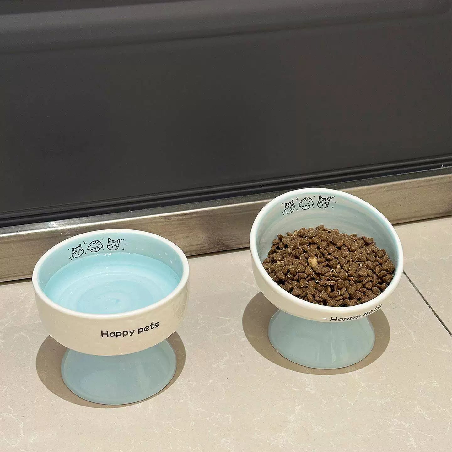 Posdma | Elevated Ceramic Pet Bowl for Daily Feeding and Drinking