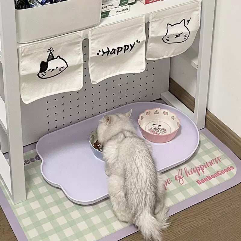 Posdma | Double Ceramic Pet Bowl Set with Wide Design for Daily Feeding