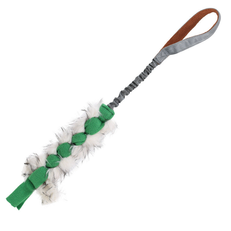Posdma | Elastic Tug Rope Dog Toy with Knotted Ball for Interactive Play