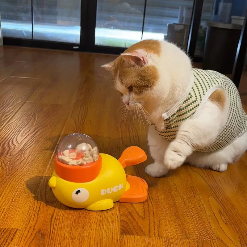 Posdma | Duck-Shaped Treat Dispensing Toy for Interactive Dog and Cat Play