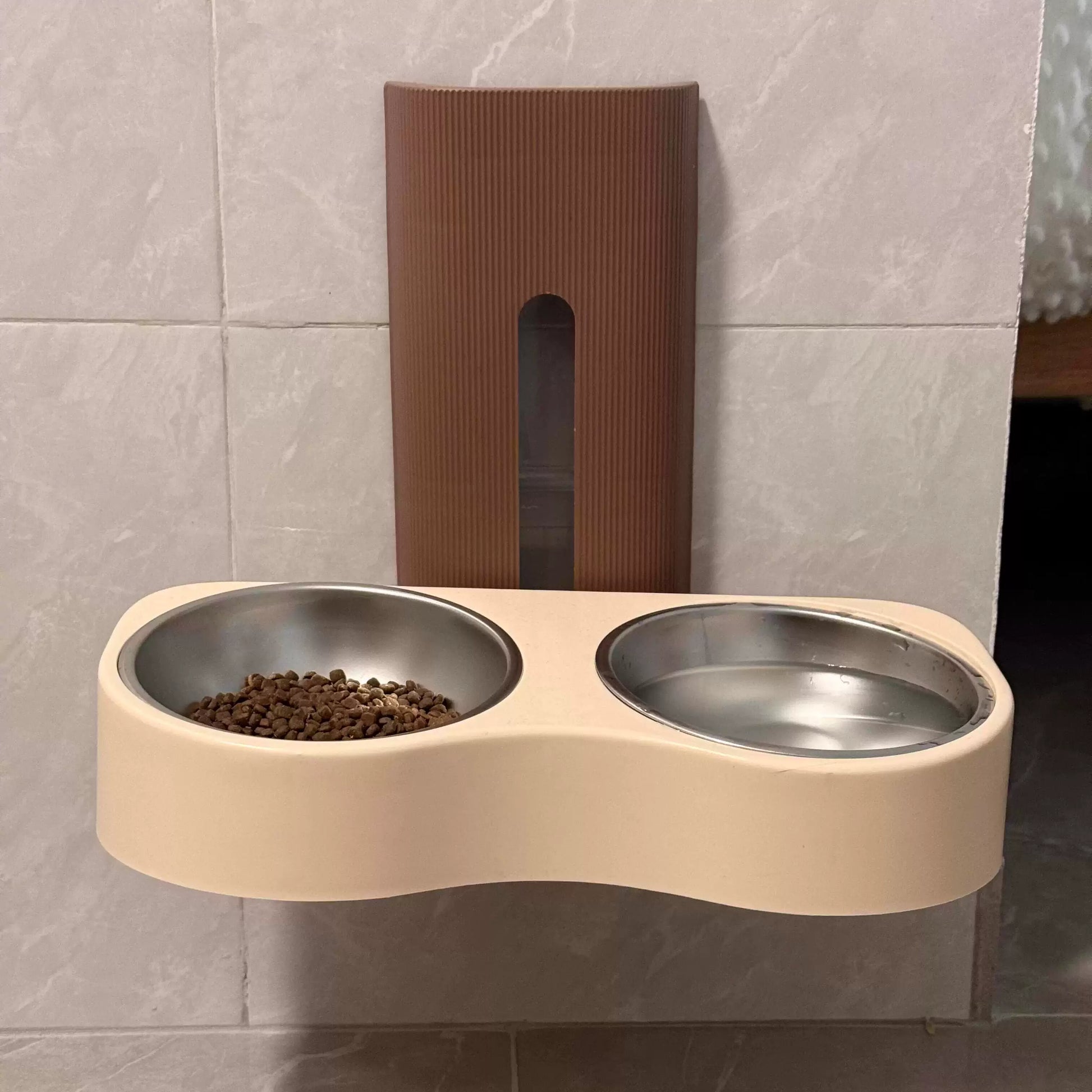 Posdma | Adjustable Elevated Pet Bowl with Wide Opening for Daily Feeding