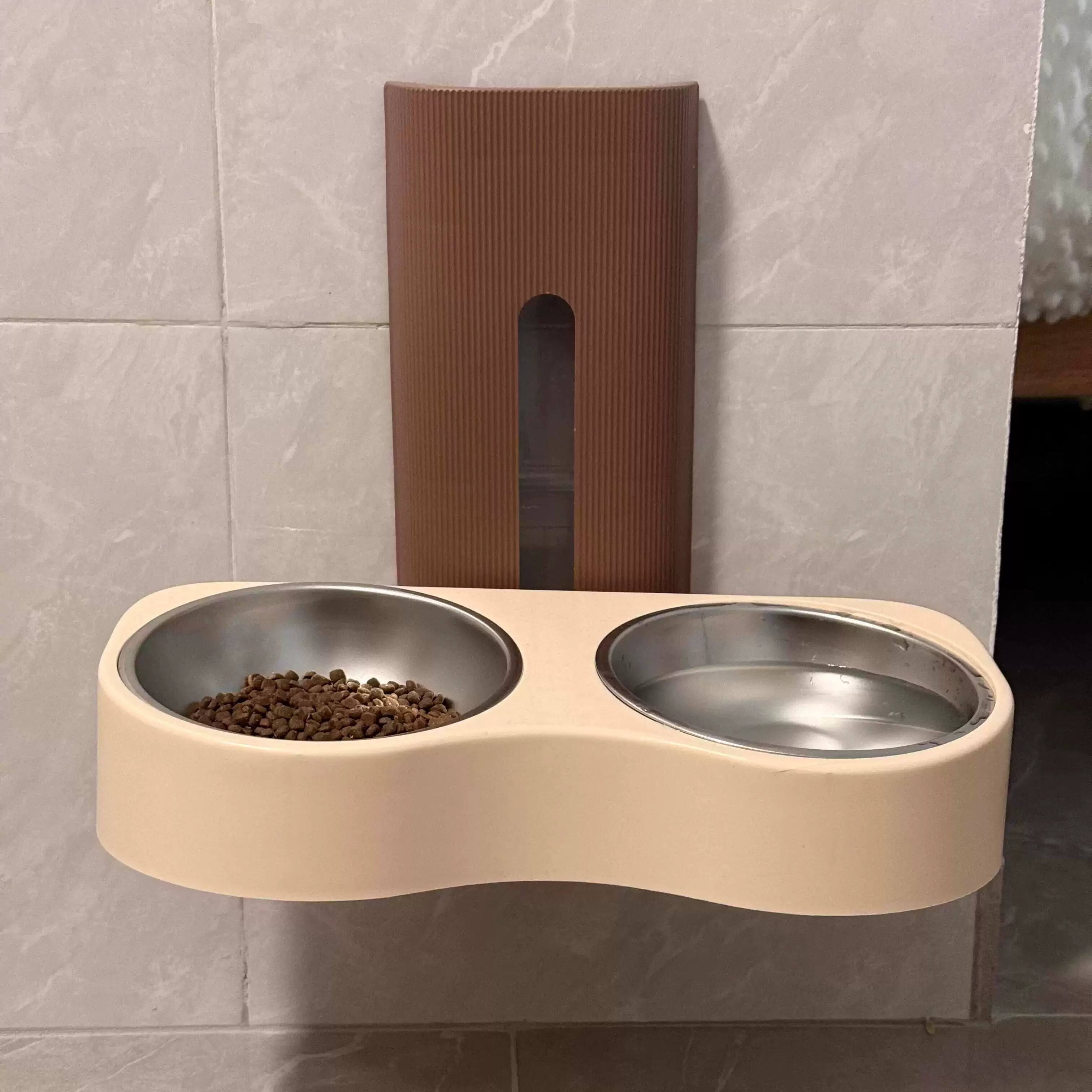 Posdma | Adjustable Elevated Pet Bowl with Wide Opening for Daily Feeding