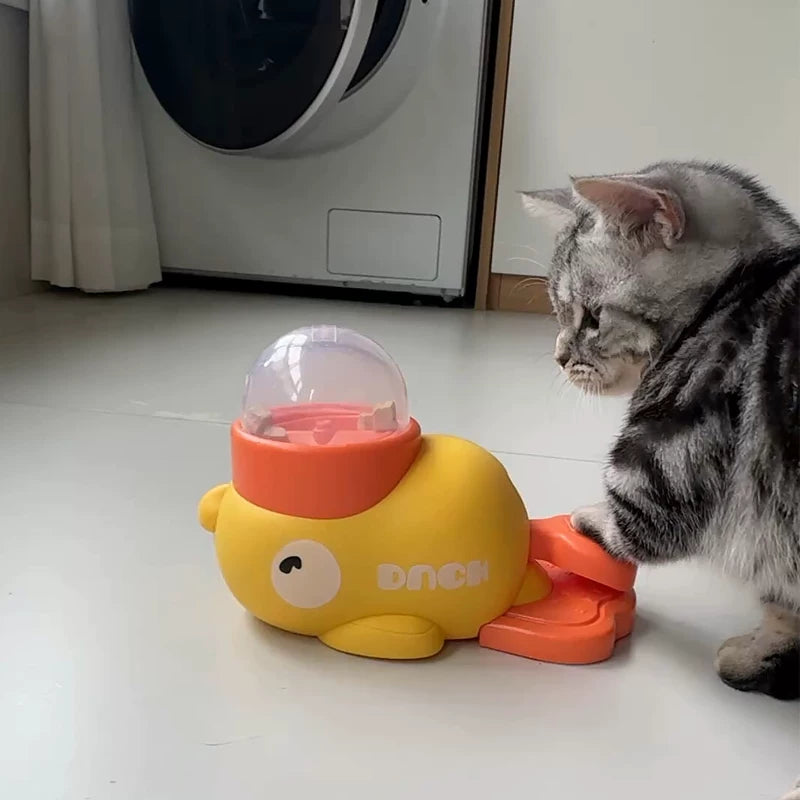 Posdma | Duck-Shaped Treat Dispensing Toy for Interactive Dog and Cat Play