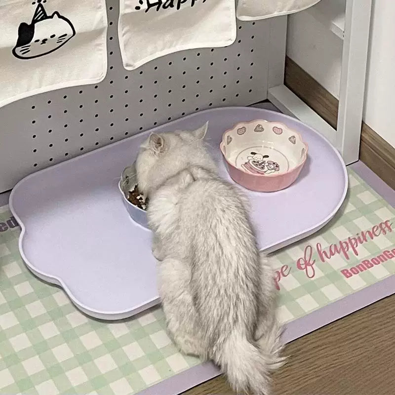 Posdma | Double Ceramic Pet Bowl Set with Wide Design for Daily Feeding