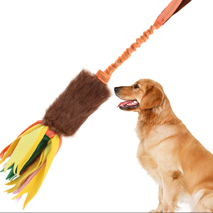 Posdma | Elastic Tug Rope Dog Toy with Knotted Ball for Interactive Play