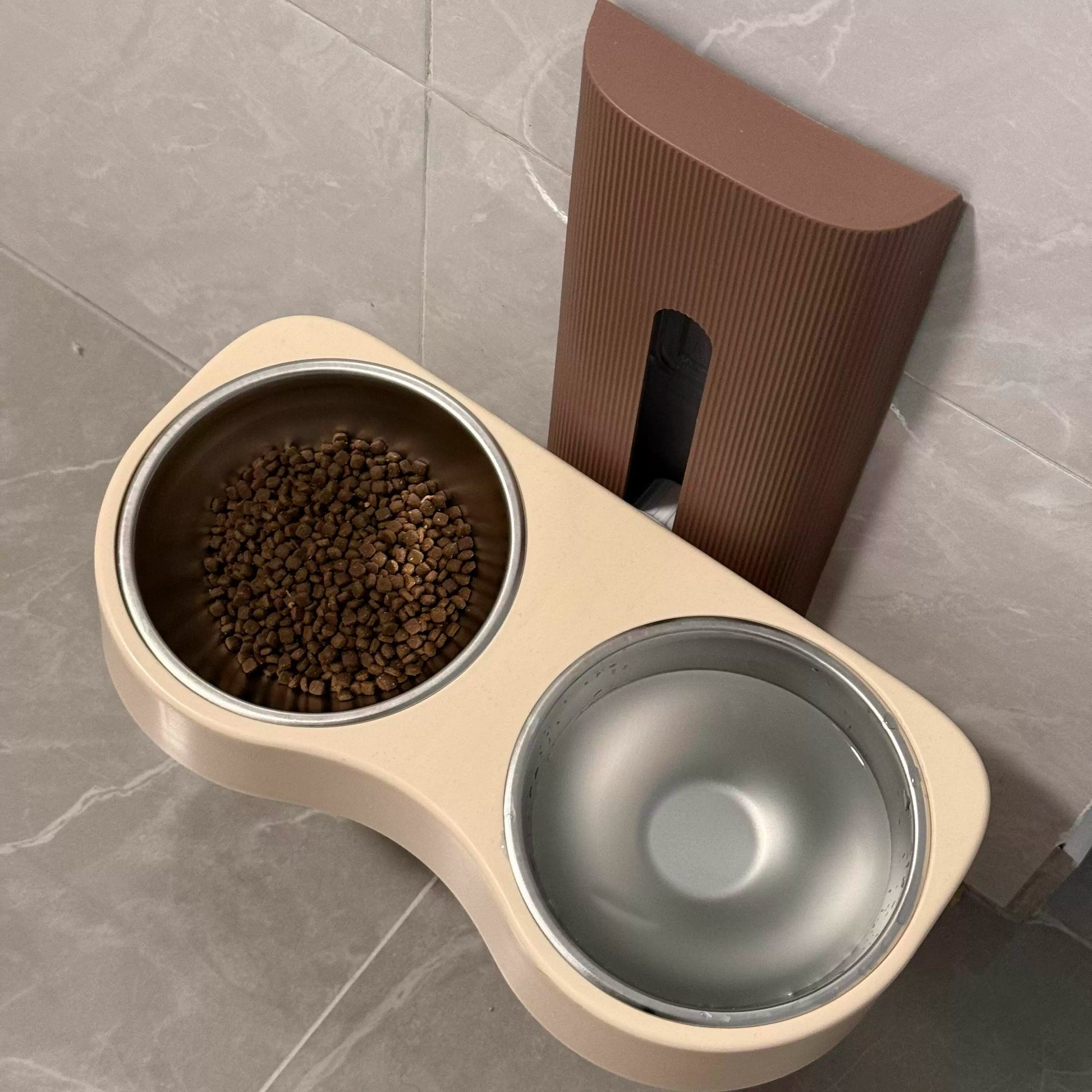 Posdma | Adjustable Elevated Pet Bowl with Wide Opening for Daily Feeding