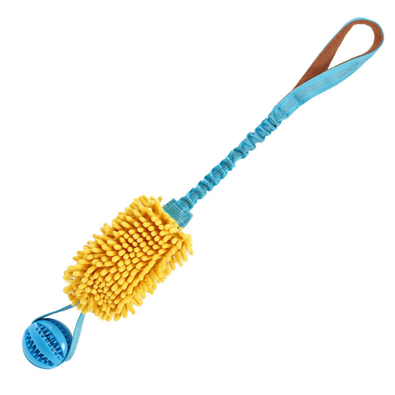 Posdma | Elastic Tug Rope Dog Toy with Knotted Ball for Interactive Play