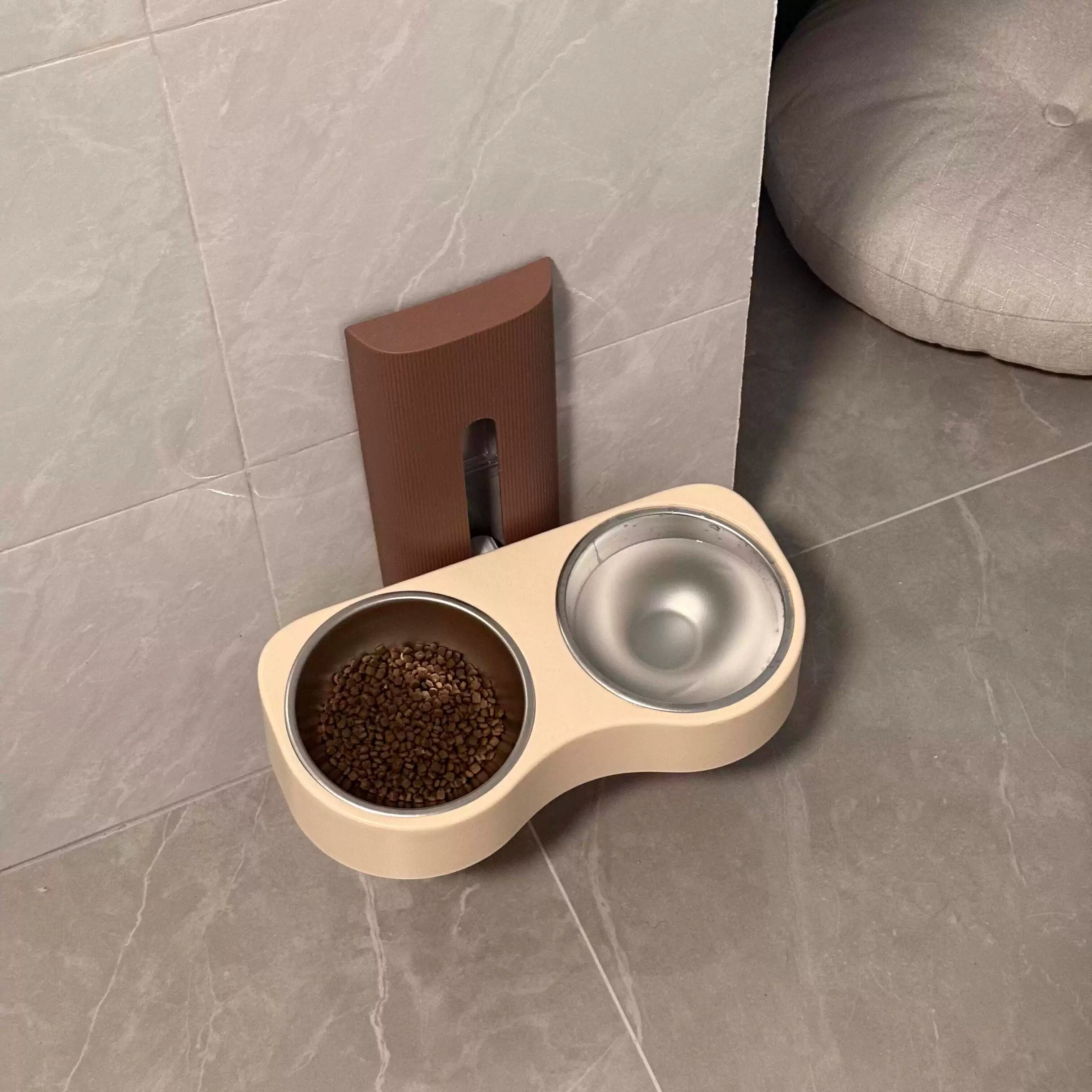 Posdma | Adjustable Elevated Pet Bowl with Wide Opening for Daily Feeding