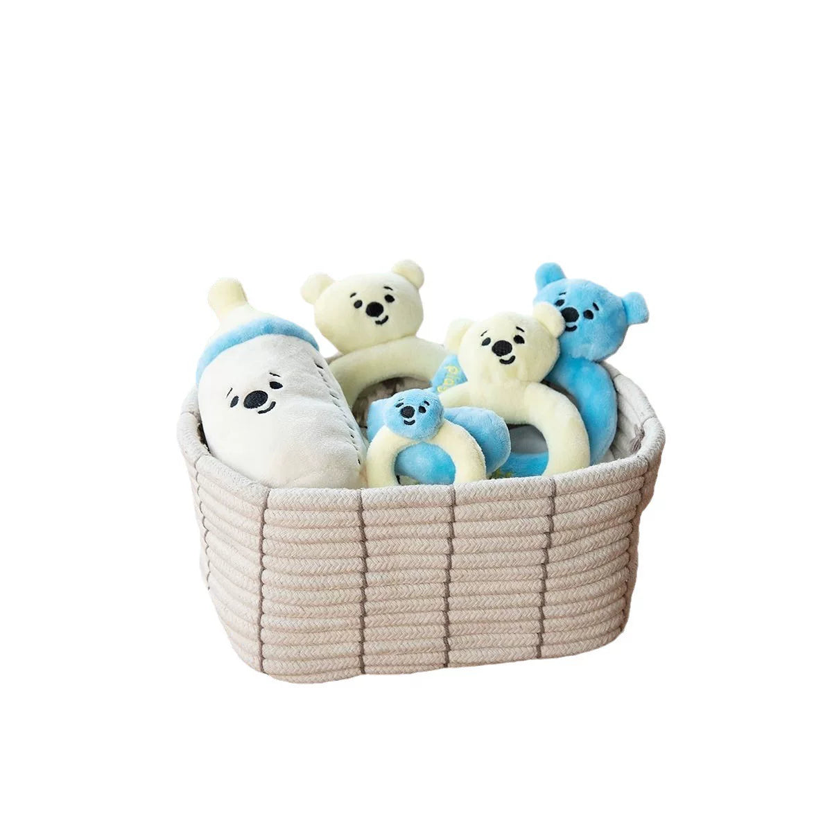 Posdma | Plush Bottle-Shaped Interactive Toy for Gentle Puppy Play