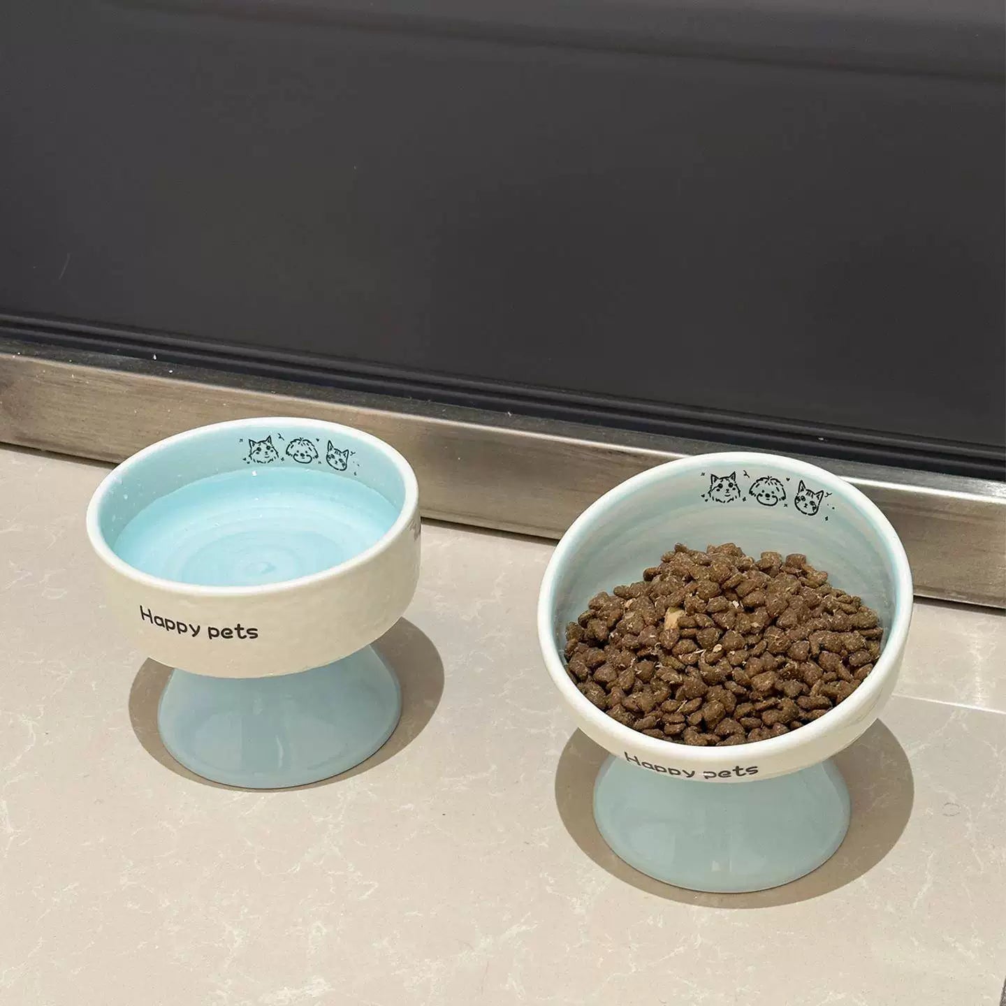 Posdma | Elevated Ceramic Pet Bowl for Daily Feeding and Drinking