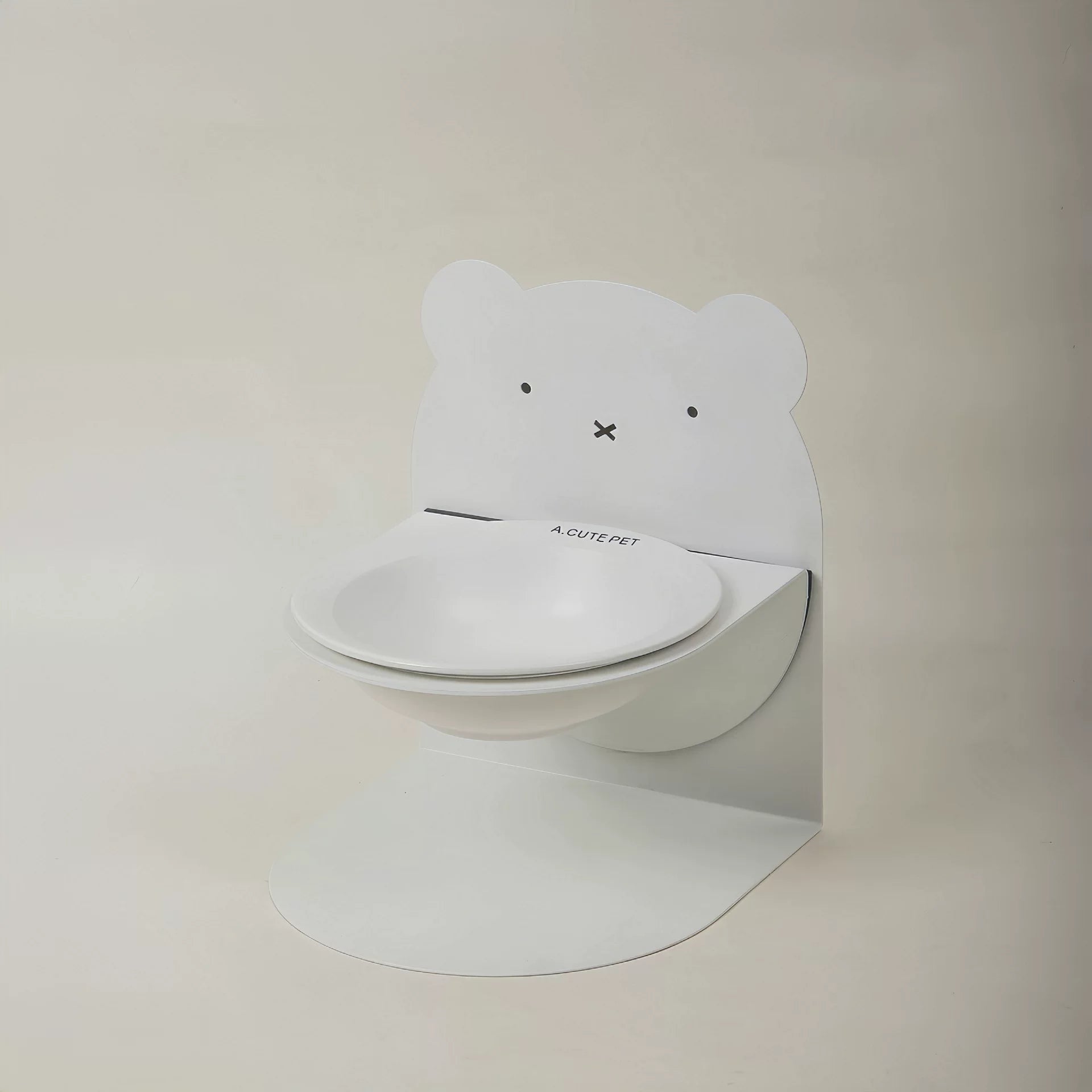 Posdma | Adjustable Raised Ceramic Pet Bowl Set with Angled Opening and Stand