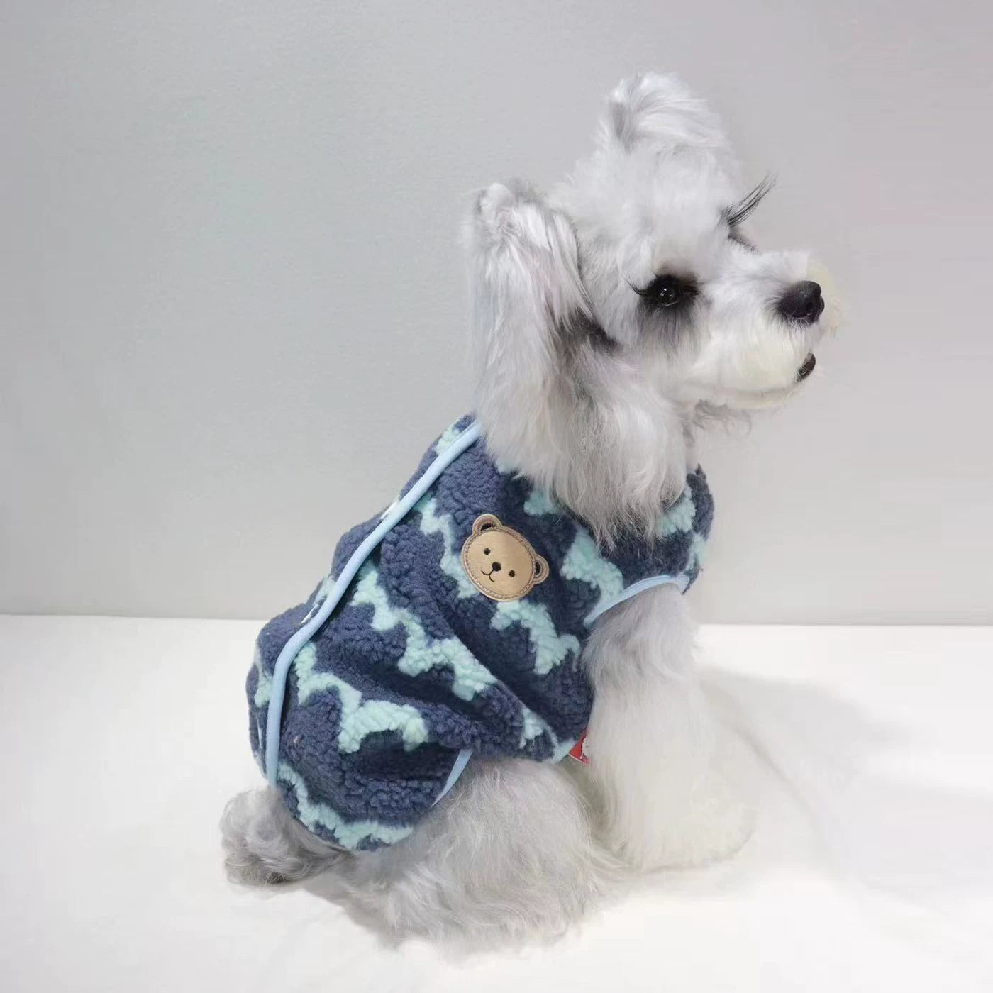 Pet Dog Clothes Autumn And Winter Bichon Frize Schnauzer Warm Vest Winter Small Dog Anti-Shedding Thickened Vest