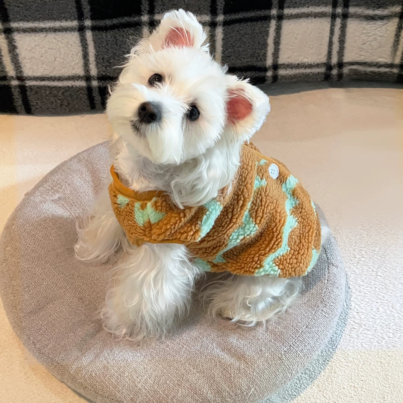 Pet Dog Clothes Autumn And Winter Bichon Frize Schnauzer Warm Vest Winter Small Dog Anti-Shedding Thickened Vest