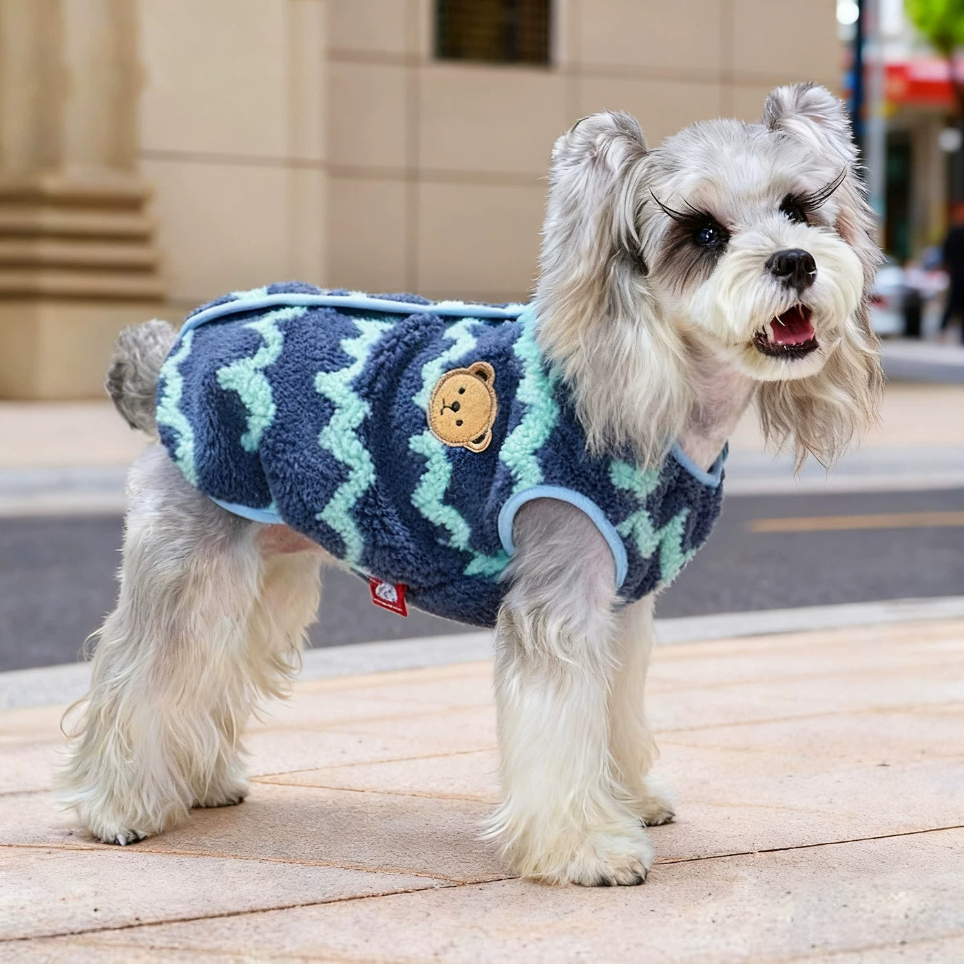 Pet Dog Clothes Autumn And Winter Bichon Frize Schnauzer Warm Vest Winter Small Dog Anti-Shedding Thickened Vest